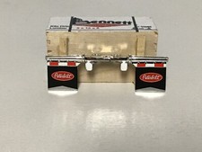BLACK DCP1/64 PETERBILT 359/379/389 FLAPS W/ PETERBILT LOGO WHITE LIGHTS WEIGHTS