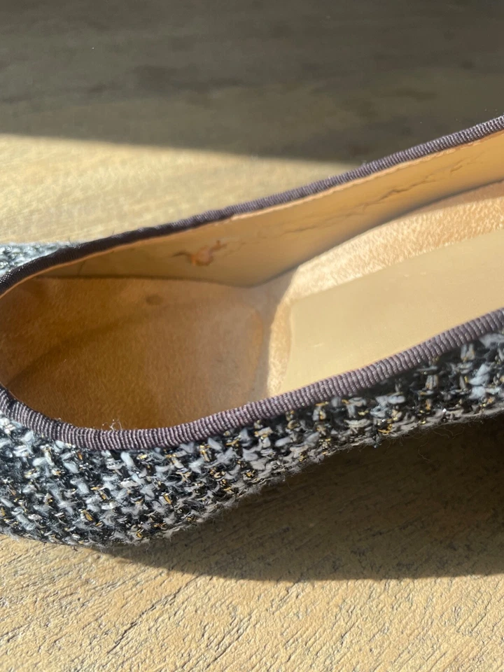 NATURALIZER Womens Whitney Black/White Tweed Block Heel Pumps~8M~$150 Retail - Image 3 of 4
