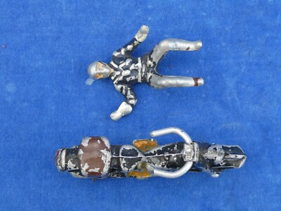 Ancienne Figurine Moto Police Harley – Quiralu / Aludo / Mettalix – Fabrication Française