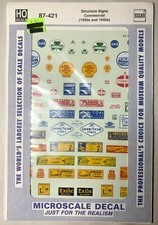 HO Scale Microscale Decals 87-421 Commercial Signs NIP