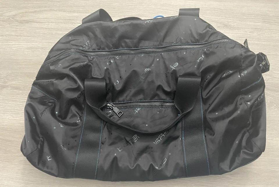 Bebe Sport Gym Bag Blue Duffel Black Travel Luggage handle shoulder strap - Image 2 of 4