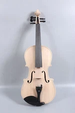5 String violin Handmade violin Maple spruce with Ebony Fittings,Unfinished