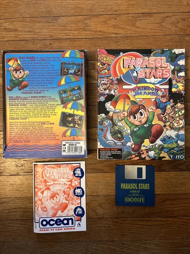 Parasol Stars Rainbow Island 2 - Atari ST - CIB Complete Big Box W Game & Manual