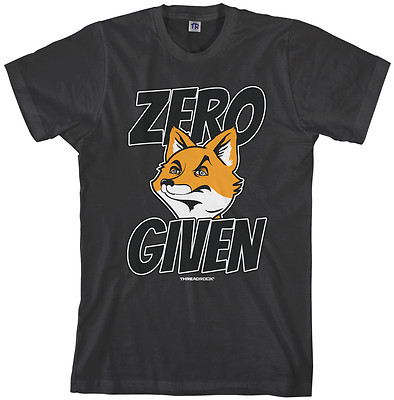 Threadrock Men's Zero FOX Given T-shirt No F#cks Given Foxes