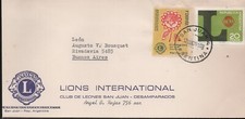 LIONS CLUB-COVER ARGENTINA-1970- CIRCULATED COVER WITH CINDERELLA-
