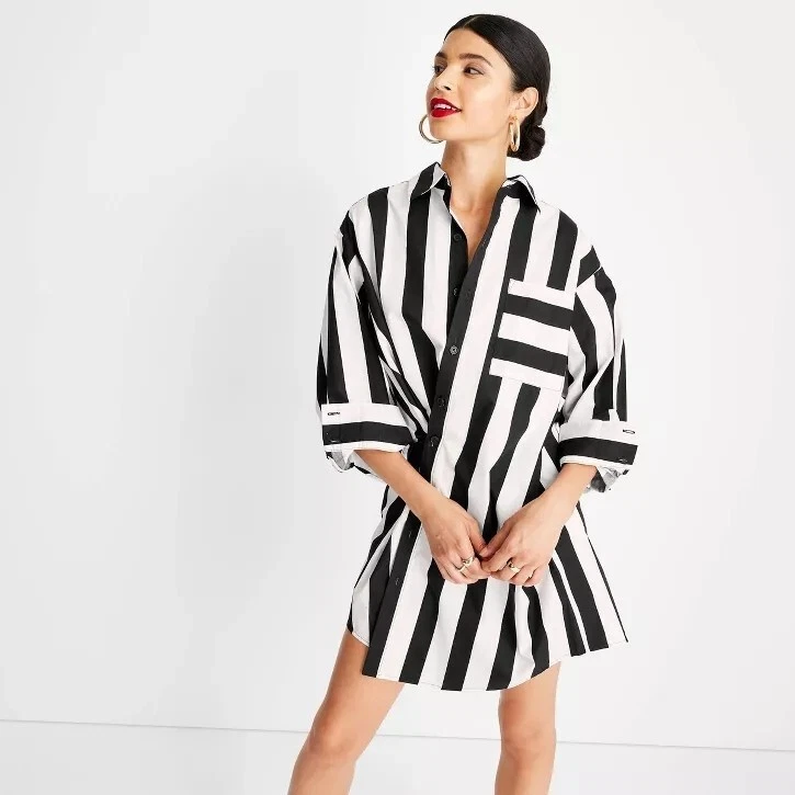 Asymmetrical striped dress  Fashion and Cookies - fashion and