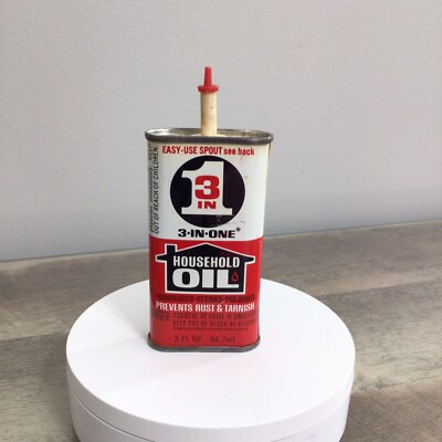 Vintage 3 In 1 Household Oil Advertising Tin Can Handy Oiler EMPTY | eBay