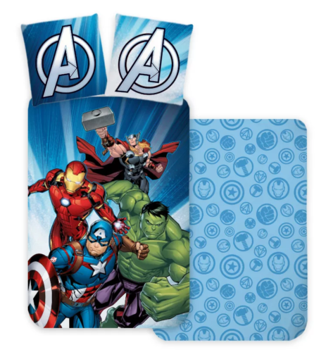 Marvel - Avengers - Bettwäsche Set 140×200 cm, 70x90 cm 100% Cotton - Afbeelding 1 van 1
