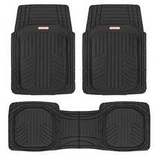 Motor Trend FlexToughXL Floor Mats for Cars Full Set, All-Weather Rubber Automot