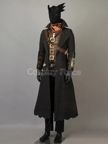 HOT Game Bloodborne The Hunter Costume Cosplay Uniforme Set Completo ### - Foto 3 di 12