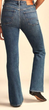 Lucky Brand Jeans Womens/Girls 20 Authentic Skinny Whiskered Dark/Med Wash
