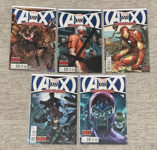 2012 Marvel Comics Avengers vs X-Men Consequences #1-5 Complete Set A vs X - Picture 1 of 3