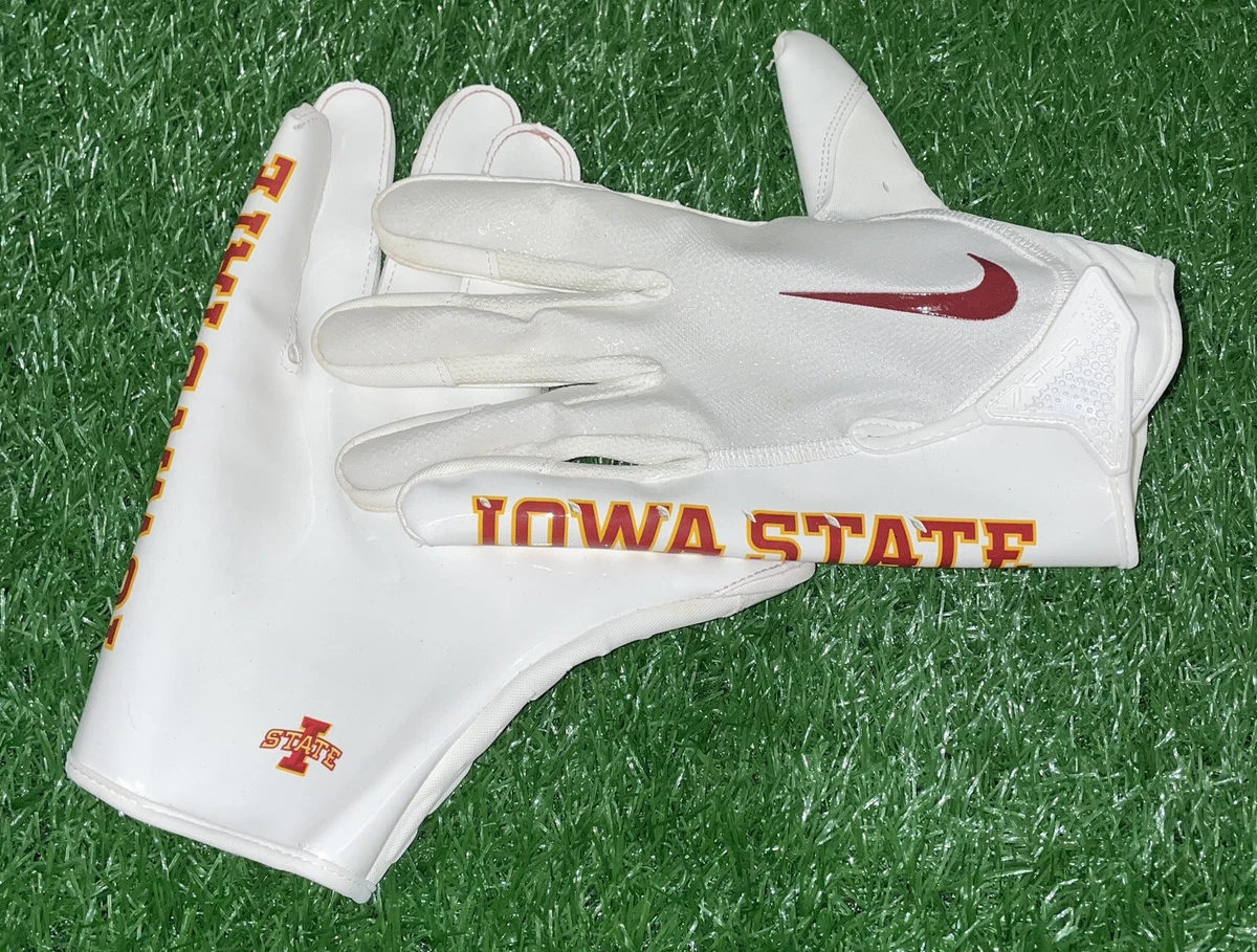 Nike Vapor Jet 7 NCAA Iowa State Receiver Football Gloves DX4936