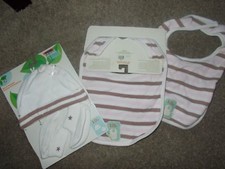 baby bebe organics beanie, botties and bibs lot new