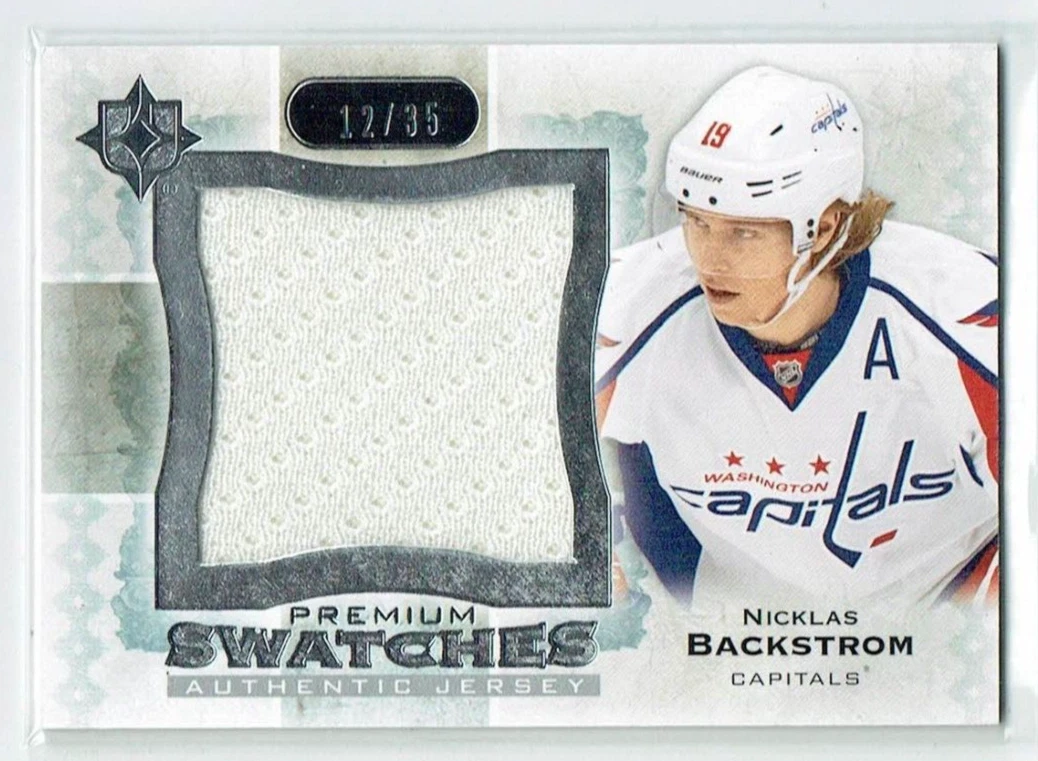 13-14 UD Upper Deck Ultimate Premium Swatches Nicklas Backstrom /35 Jersey