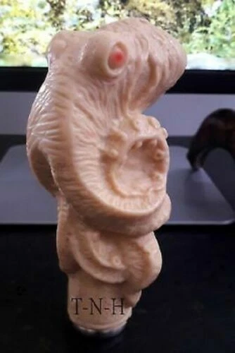 Mango de cabeza de pulpo estilo vintage de diseñador para bastón de madera regalo Foto 4 de 4