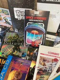 HUGE LOT of 100+ Video Game Manuals  SEGA CD NES SNES GAMECUBE SONIC SUPER MARIO