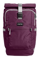 Eoto Tall41 Rolltop Backpack Rucksack Rucksack Wine Red Beere Grau Neu