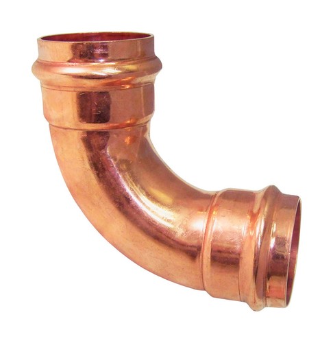 Mueller Streamline PF 01647 Lead Free Copper 90 Degree Elbow 1 x 1 CTS Dia. in.