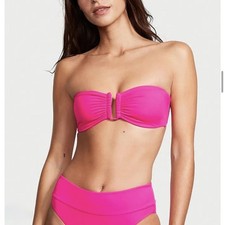 NWT Victoria Secret Strapless Bikini Set with V-Cut Detail Size S/M