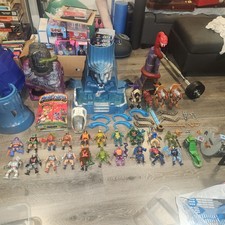 MASSIVE 80S MOTU TOY LOT  ETERNIA  FIGURES  VEHICLES W PARTS ACCESSORIES