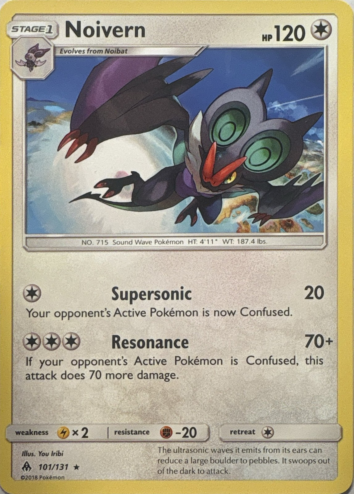 Noivern Rare SM - Forbidden Light 101/131 LP