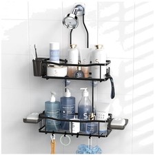 Hanging Shower Caddy Bathroom Organizer: Rustproof Shower Shelf Racks over Showe