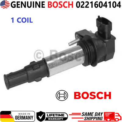 GENUINE BOSCH x1 Ignition Coil For 2004-2009 Cadillac Saab Buick V6, 0221604104