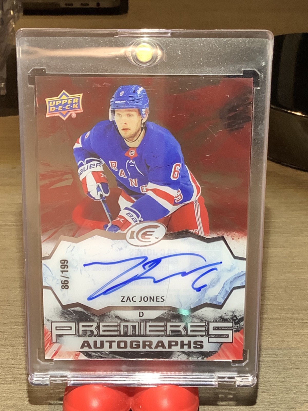 2021-22 Upper Deck Ice - Ice Premieres Autographs 86/199 Zac Jones #IPA-ZJ