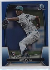 2023 Bowman Chrome Blue Refractor 23/150 Eury Perez Eury Pérez #90 11o2