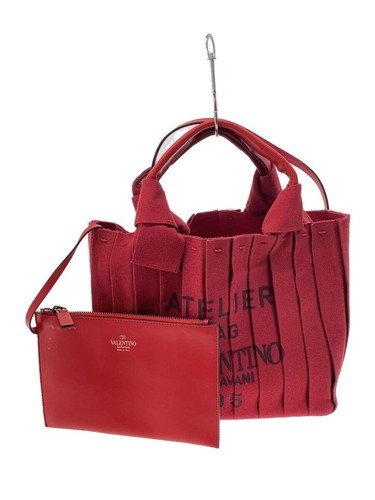 VALENTINO GARAVANI Tote Bag Red Used