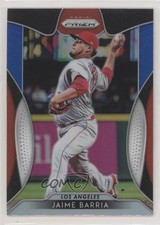 2019 Panini Prizm Red White & Blue Prizm Jaime Barria #41 1q9