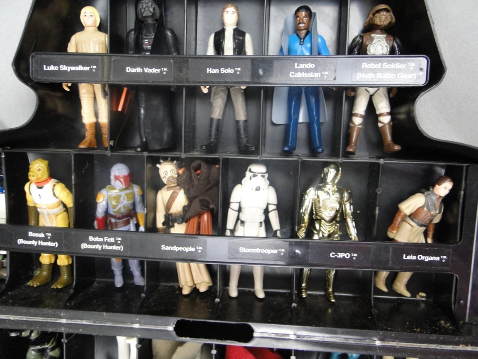 Star Wars Vintage Action Figure 32 Lot Darth Vader Case 70s 80s Boba Fett - Image 4 of 4