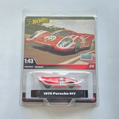 Hot Wheels Premium 1:43 1970 Porsche 917 Red #23 Salzburg Le Mans Real Riders