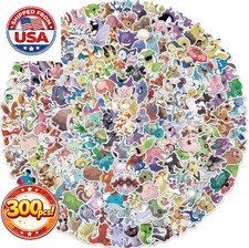 Lote de paquete de pegatinas Pokemon paquete premium juego de calcomanías - EE. UU. - 300 piezas