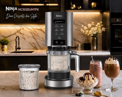 Ninja CREAMi Deluxe  Eismaschine NC302EU Dessertmaschine Cream B Ware