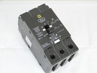 Square D EDB34015 Mini circuit breaker, E-Frame, 15A, 3 pole, 480Y/277 VAC,...
