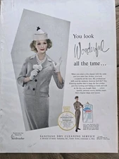 1960 Women's Handmacher wmweathervane suit Sanitone vintage Fashion ad