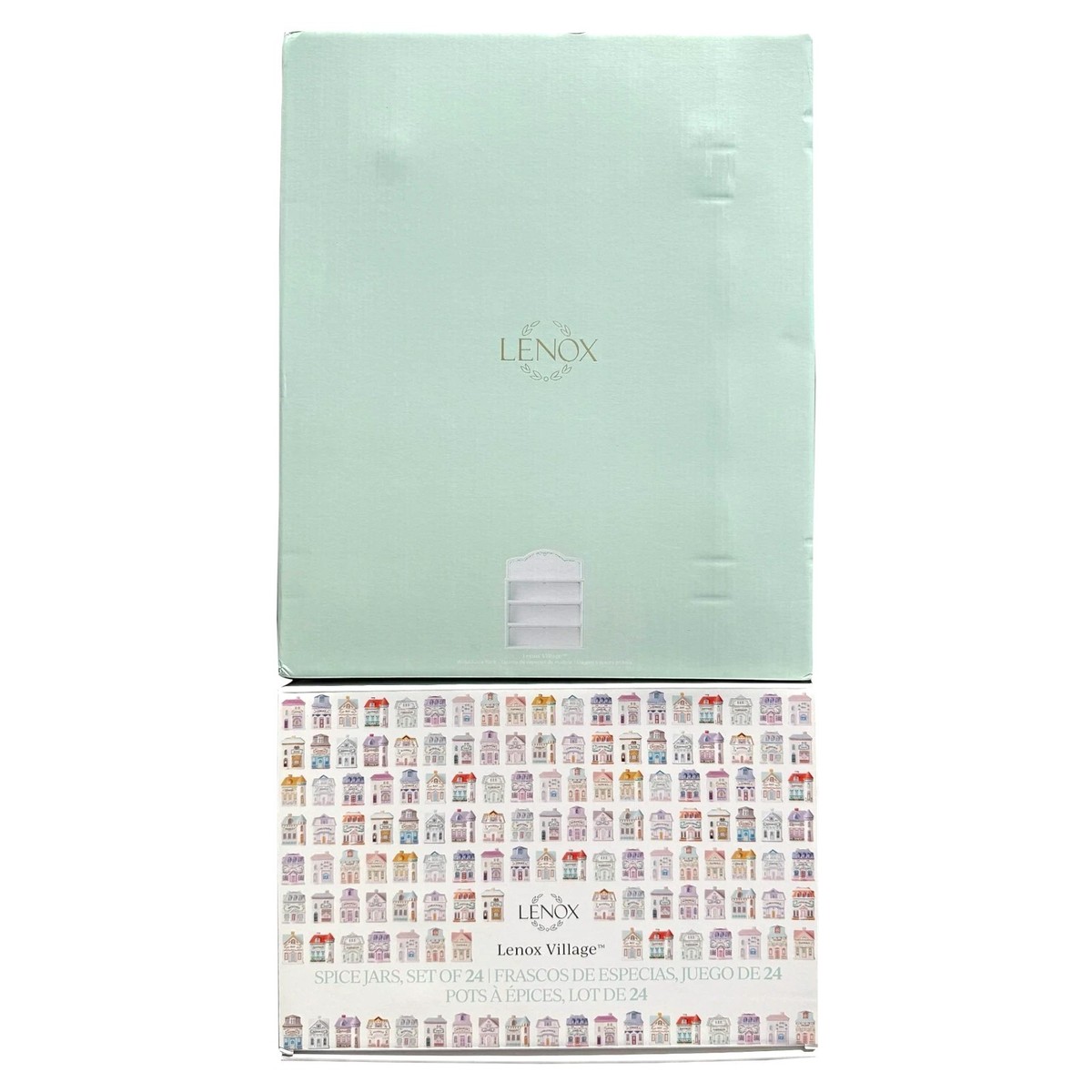 2024 Lenox Spice Village 24 Jar Complete Set & Spice Rack BUNDLE