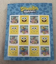 USPS SpongeBob SquarePants Forever Stamps Sheet Of 16 Stamps