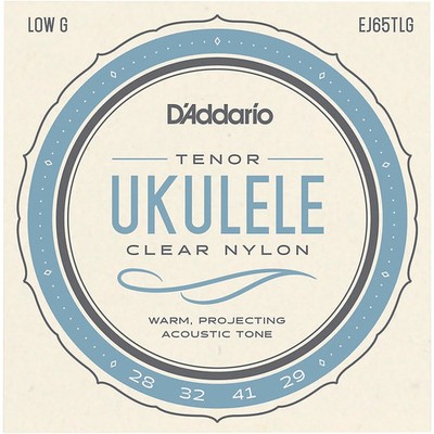 D'Addario EJ65TLG ProArte Custom Extruded Tenor Low G Nylon Ukulele Strings