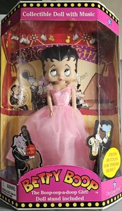 Vintage NIB Betty Boop Doll 1999 Doll with Music! Doll Stand Included. Not testd