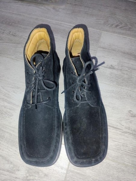 Men Camel Active Boots Black Suede 41.5