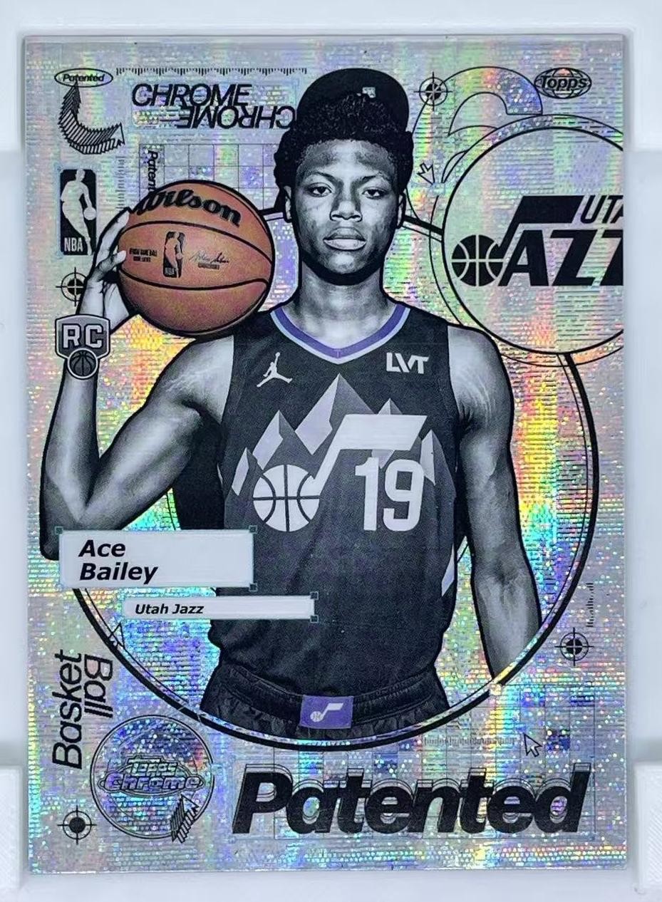 2025-26 Topps Chrome Ace Bailey RC Rookie Patented Case Hit SSP