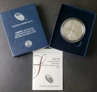 2019 W Burnished $1 American Silver Eagle Dollar
