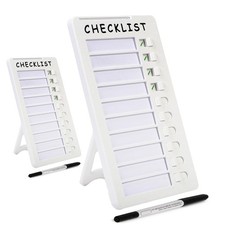 2 PCS Dry Erase Chore Chart Standable Whiteboard Checklist Board Kids Routine