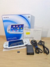 Sony PS Vita PCH-1000 ZA02 Crystal White Console Wi-Fi Handheld w/ Box & Charger