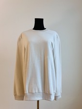 Calvin Klein White Logo Crew Neck Pullover Sweatshirt Men's Size M new with tags