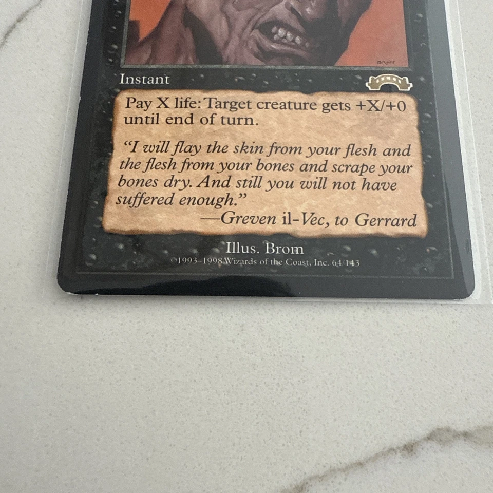 Hatred Exodus MTG Rare Vintage Excellent Condition Lightly Played See Pics - Image 2 of 4