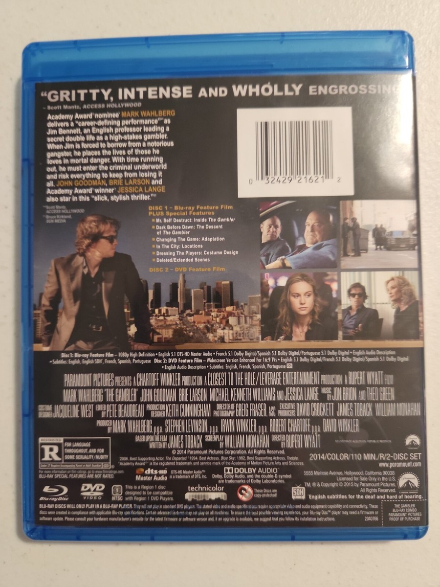 The Gambler (Blu-ray, 2014) 32429216212| eBay